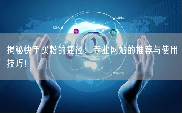 揭秘快手买粉的捷径:专业网站的推荐与使用技巧!