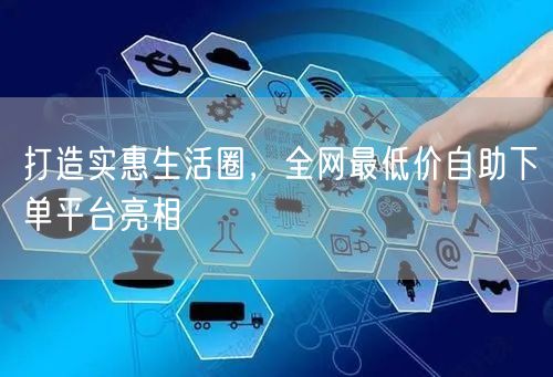 打造实惠生活圈,全网最低价自助下单平台亮相